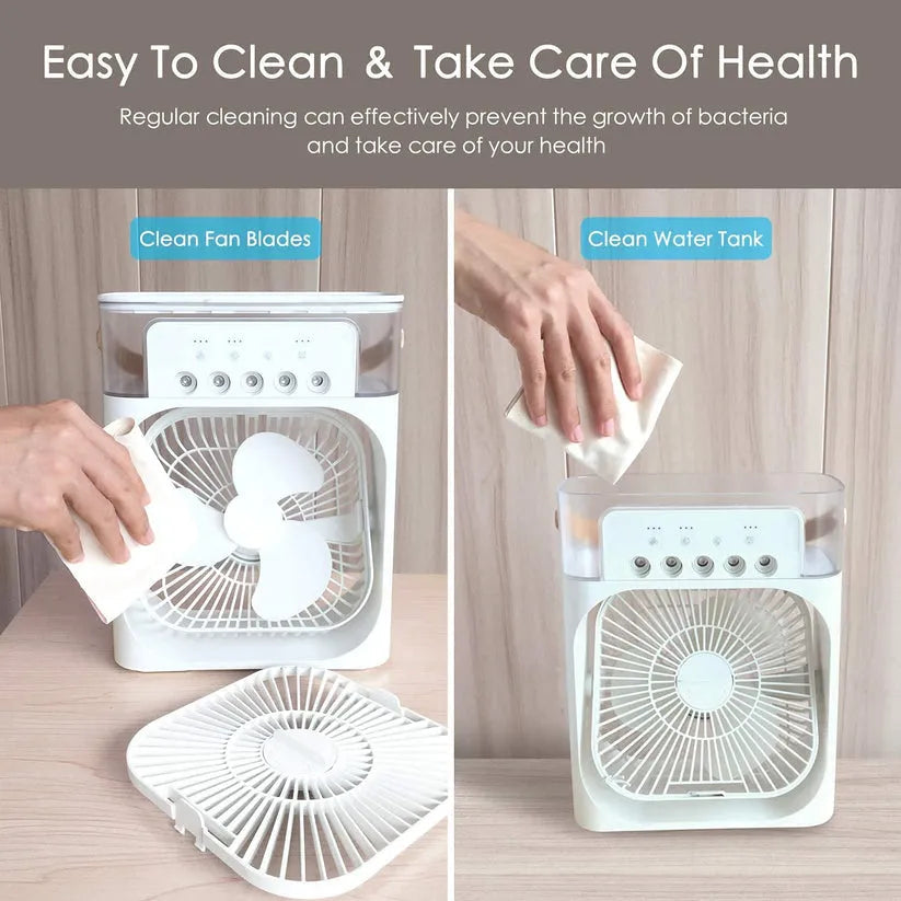 Portable 3 in 1 Air conditioner Fan & Cooler - Instant Cooling for Home & Office