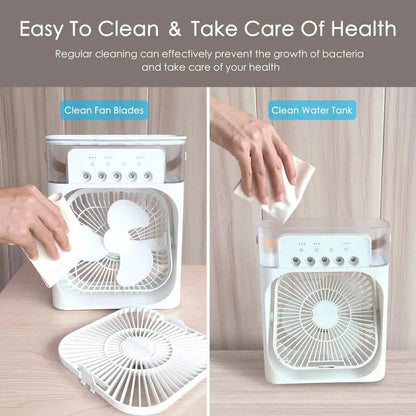Portable 3 in 1 Air conditioner Fan & Cooler - Instant Cooling for Home & Office