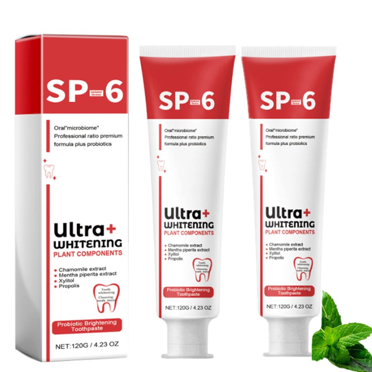 Sp-4 probiotic whitening toothpaste, Teeth Whitener Toothpaste, Natural Tooth Whitener